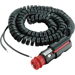 Connection cable, automotive universal plug to open end, 2 pole, 3 m, 0.75 mm², black, 67838000