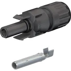 MC4 jack, 10 mm², cable Ø 5.9 to 8.8 mm, 1 kV, 45 A, 32.0034P0001