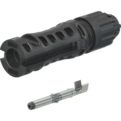 MC4-Evo 2 plug, 10 mm², cable Ø 6.4 to 8.4 mm, 1.5 kV, 69 A, 32.0325P0001 - 1