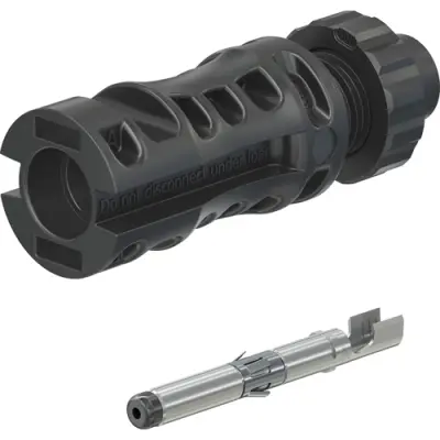 MC4-Evo 2 surface mount plug, 2.5 mm², 1.5 kV, 32 A, 32.0345P0001 - 1