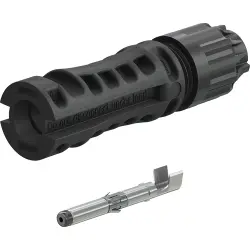 MC4-Evo stor plug, 2.5 mm², cable Ø 6.4 to 8.5 mm, 1.5 kV, 32 A, 32.0261P0001