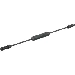 In-line fuse, 4 mm solar plug to 4 mm solar coupling socket, 0.59 m, 6.0 mm², black, 1.5 kV, 5 A, 32.0327