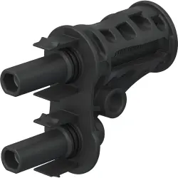 Branch socket, 1.5 kV, 60 A, 2 x MC4-Evo 2 jack to MC4-Evo 2 plug, 32.0196