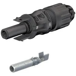 MC4-Evo 2 jack, 2.5 mm², cable Ø 4.7 to 6.4 mm, 1.5 kV, 39 A, 32.0082P0001-UR