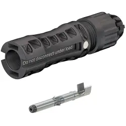 MC4-Evo 2 plug, 2.5 mm², cable Ø 4.7 to 6.4 mm, 1.5 kV, 39 A, 32.0083P0001-UR