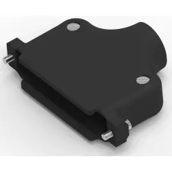 D-Sub connector housing, size: 4 (DC), straight 180°, cable Ø 6.48 to 11.94 mm, ABS, black, 5748678-4