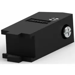 D-Sub connector housing, size: 1 (DE), straight 180°, angled 45°, cable Ø 6.5 mm, PP, black, 5205729-1