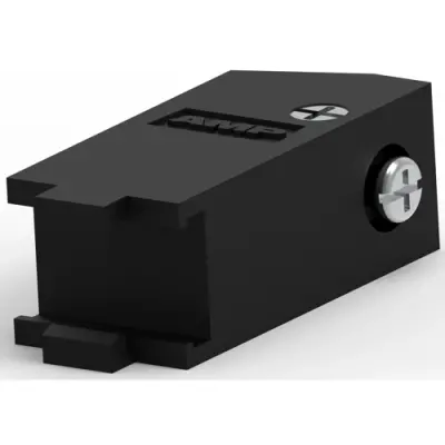 D-Sub connector housing, size: 1 (DE), straight 180°, angled 45°, cable Ø 6.5 mm, PP, black, 5205729-1 - 1