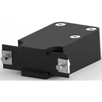 D-Sub connector housing, size: 2 (DA), straight 180°, angled 90°, cable Ø 8.13 mm, PP, black, 5207908-4 - 1