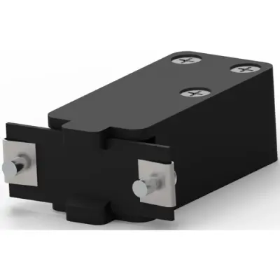 D-Sub connector housing, size: 1 (DE), straight 180°, angled 90°, cable Ø 4.06 mm, PP, black, 5207908-1 - 1