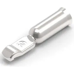 Tab, 13-14 mm², AWG 6, crimp connection, silver-plated, 1445997-1