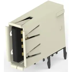 USB-A socket, 4 pole, USB 2.0, solder connection, 292336-1