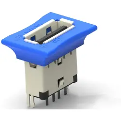 USB-A socket, 4 pole, USB 2.0, solder connection, 1775690-2