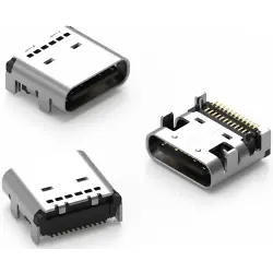 USB-C socket, 24 pole, USB 3.1, SMD, 632722200211