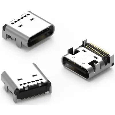 USB-C socket, 24 pole, USB 3.1, SMD, 632722200211 - 1