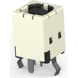 USB-B socket, 4 pole, USB 2.0, solder connection, 5788336-2