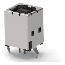 USB-B socket, 4 pole, USB 2.0, solder connection, 5787834-1