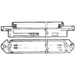 D-Sub plug, 50 pole, standard, equipped, straight, IDC connection, 552390-1