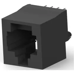 Socket, RJ45, 8 pole, 8P8C, Cat 3, solder connection, through hole, 5556416-1
