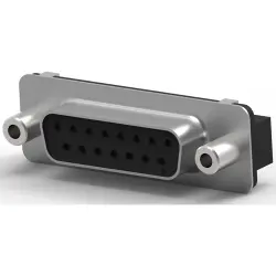 D-Sub socket, 15 pole, standard, equipped, straight, solder pin, 1-5747299-6