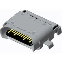 USB-C socket, 24 pole, USB 3.1, SMD, 2295018-2