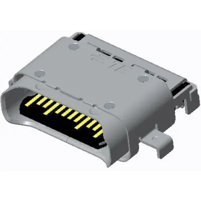 USB-C socket, 24 pole, USB 3.1, SMD, 2295018-2 - 1