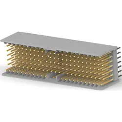 Male connector, 154 pole, pitch 2 mm, straight, 188834-1