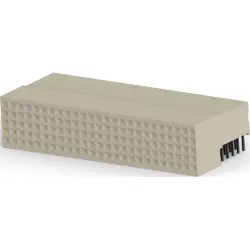 Female connector, 125 pole, pitch 2 mm, angled, 5100145-1