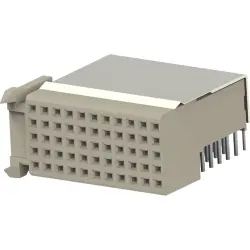 Female connector, 55 pole, pitch 2 mm, angled, 352115-1