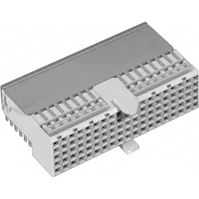 Female connector, 110 pole, pitch 2 mm, angled, 5646489-1 - 1