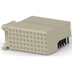 Female connector, 55 pole, pitch 2 mm, angled, 5100161-1