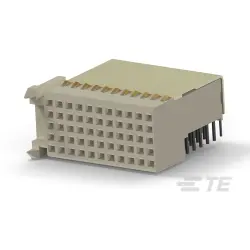 Female connector, 55 pole, pitch 2 mm, angled, 5352115-1