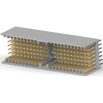 Male connector, 154 pole, pitch 2 mm, straight, 5100668-1 - 1