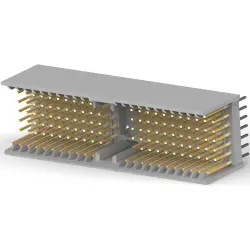 Male connector, 154 pole, pitch 2 mm, straight, 5100668-1