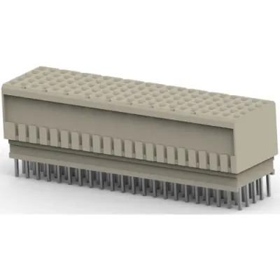 Female connector, 120 pole, pitch 2 mm, straight, 5352268-1 - 1