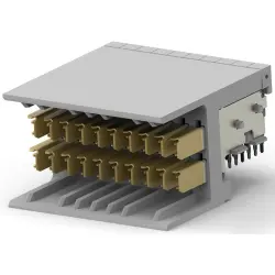 Male connector, 60 pole, pitch 2.5 mm, angled, 6469169-1