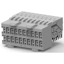 Female connector, 60 pole, pitch 2.5 mm, angled, 6469028-1