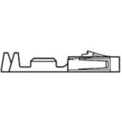 Receptacle, 0.12-0.4 mm², AWG 26-22, crimp connection, gold-plated, 1-104480-6