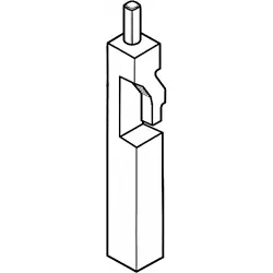 Coding strip for female/male connector, 926519-2