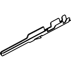 Pin contact, 0.12-0.4 mm², AWG 26-22, crimp connection, 102107-2