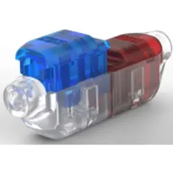 Butt connectorwith insulation, 1.5-2.5 mm², AWG 18 to 14, blue/red, 48 mm, 2213600-6
