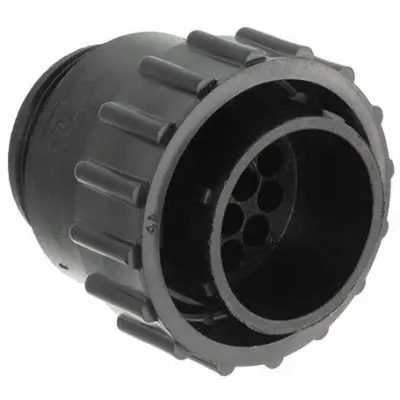 Plug housing, 14 pole, crimp connection, screw locking, straight, 206044-1 - 1
