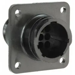Socket housing, 9 pole, crimp connection, screw locking, straight, 206705-1