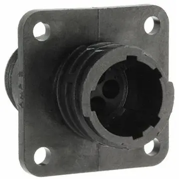 Socket housing, 4 pole, crimp connection, screw locking, straight, 206061-1 - 1