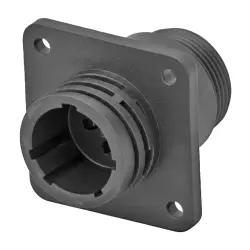 Plug housing, 9 pole, crimp connection, screw locking, straight, 206705-3