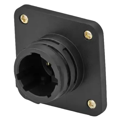 Plug housing, 9 pole, solder connection, straight, 206852-8 - 1