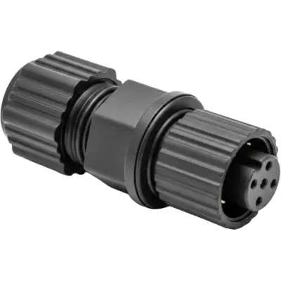Jack, 8 pole, solder cup, screw locking, straight, 1838276-4 - 1