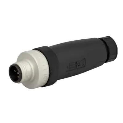Plug, 5 pole, screw connection, screw locking, straight, T4111401051-000 - 1
