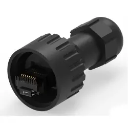 Plug, RJ45, 8 pole, 8P8C, Cat 3, IDC connection, 1546440-1