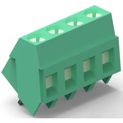 PCB terminal, 6 pole, pitch 5.08 mm, AWG 30-12, 17.5 A, screw connection, green, 282847-6 - 1